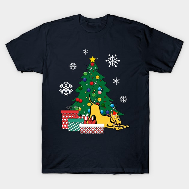 Marmaduke Around The Christmas Tree T-Shirt by Nova5